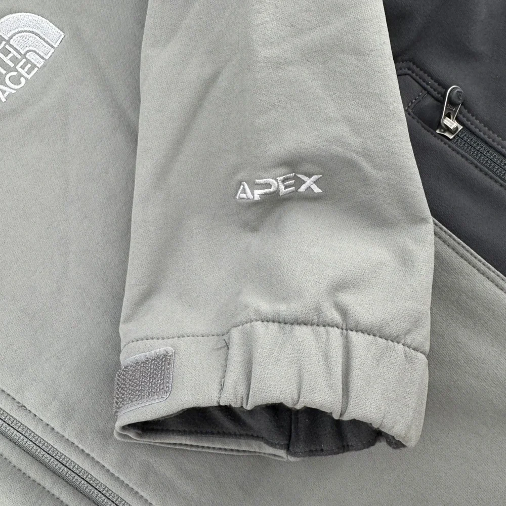 The North Face Apex Pneumatic Men's Softshell Jacket Gray Black Size Large‎